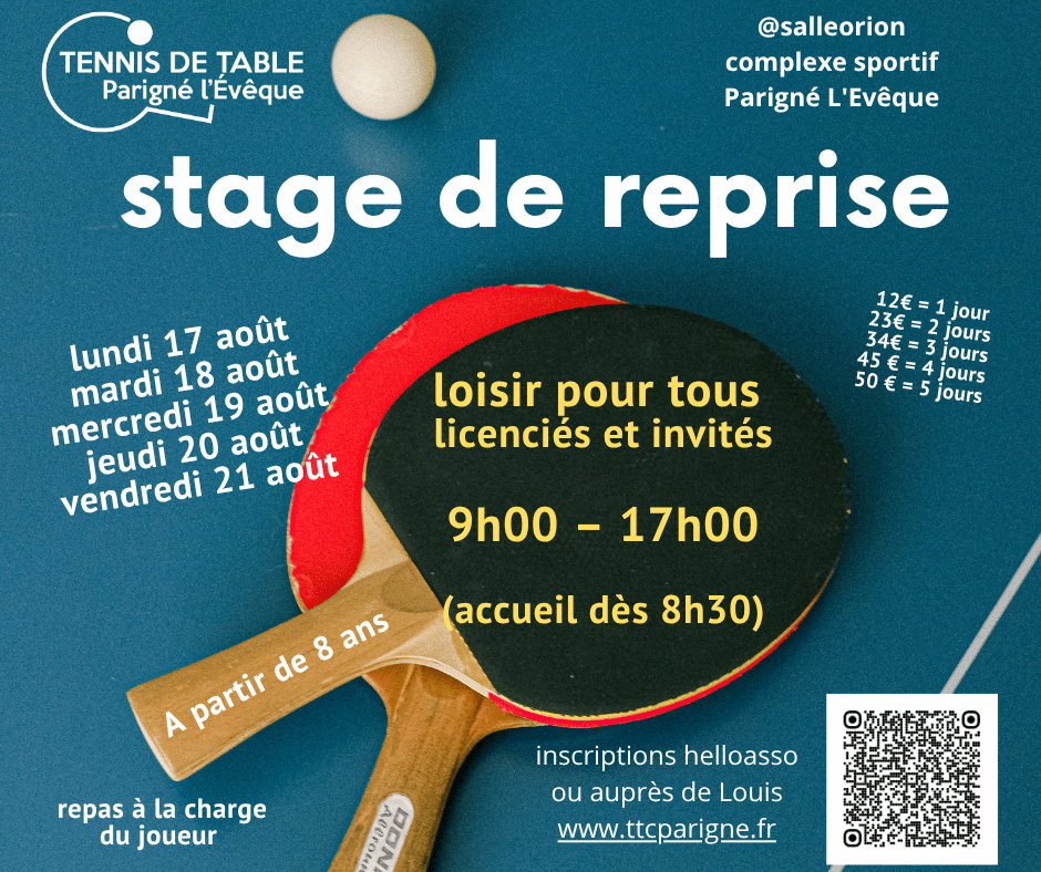 Retour sur le stage multisports du 17 au 21 aout
