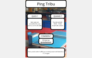 Nouveau au club : Ping Tribu !