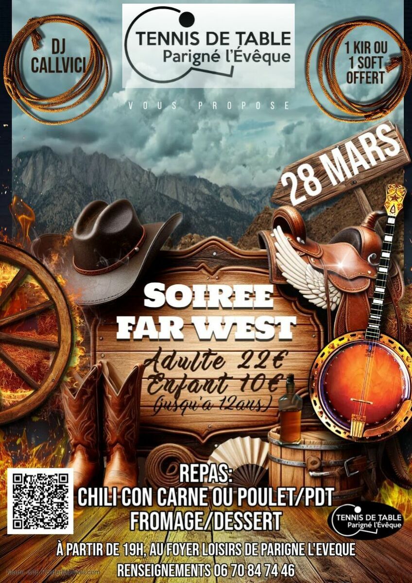 Soirée du club - thème Far West