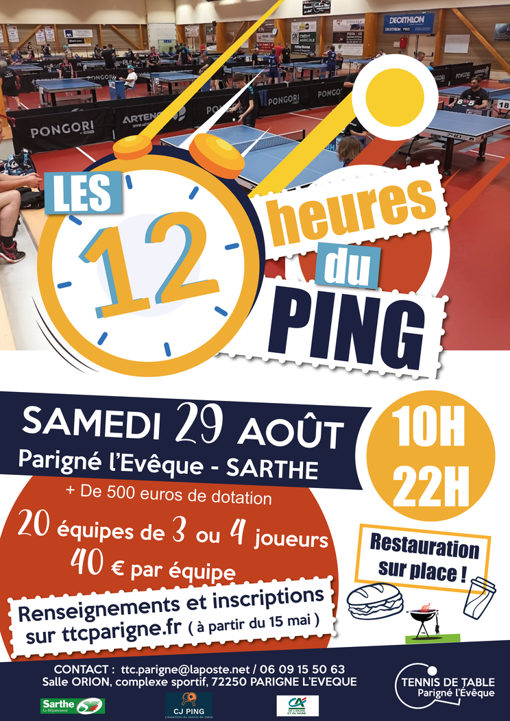 12 heures du ping - Edition 5