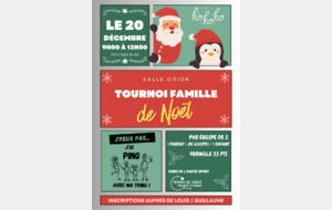 Tournoi familles de Noël