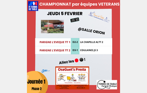 championnat vétérans Ph2 J1