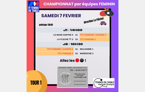 Championnat féminin Ph2 départemental J1&amp;J2
