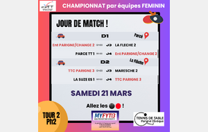 Championnat féminin Départemental Ph2 J3 &amp; J4
