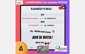Championnat féminin Départemental Ph2 J5