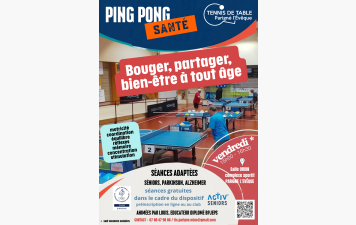 Nouvelle activité : Ping Pong Santé