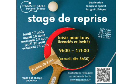 Retour sur le stage multisports du 17 au 21 aout